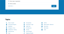 Desktop Screenshot of 211ontario.ca